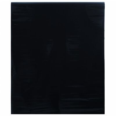 vidaXL Folie pentru fereastră statică, negru mat, 45x2000 cm, PVC