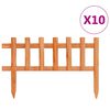vidaXL Borduri de gazon,10 buc., 4,4 m, lemn de brad