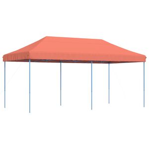 vidaXL Cort de petrecere pliabil Pop-Up, 580x292x315 cm, teracotă