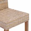vidaXL Scaun de sufragerie 2 pcs natural 45 x 54 x 93 cm