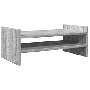 vidaXL Suport de monitor, gri sonoma, 50x27x20 cm, lemn prelucrat
