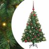 vidaXL Brad de Crăciun artificial cu 150 LED Verde 120 cm PE și PVC