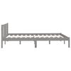 vidaXL Cadru de pat, gri, 120x200 cm, lemn masiv de pin