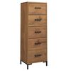 vidaXL Dulap cu sertare, 42x35x110 cm, lemn masiv de pin reciclat