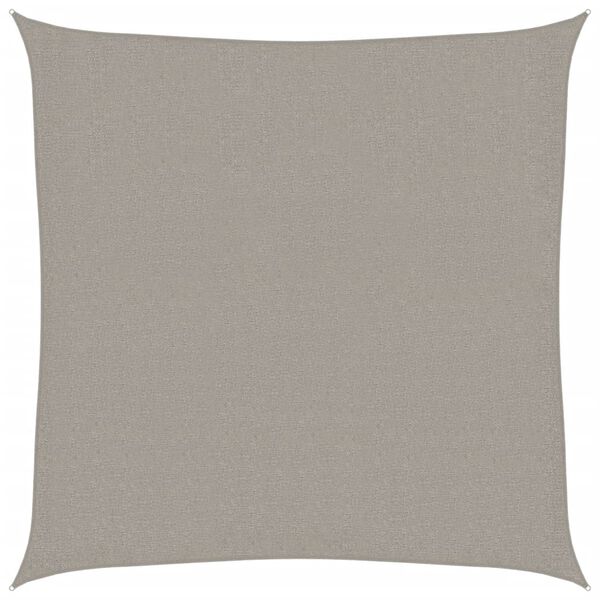 vidaXL P&acirc;nză parasolar, gri deschis, 3,6x3,6 m, pătrat, 160 g/m&sup2;, HDPE