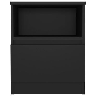 vidaXL Noptiere, 2 buc., negru, 40x40x50 cm, PAL