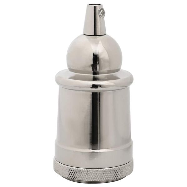 vidaXL Suporturi de lampă 2 buc Nichel satinat E27