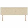 vidaXL Tăblie cap cu headboard Crem 160 cm Piele artificială