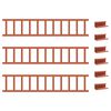 vidaXL Apărătoare de zăpadă pentru acoperiș Roșu 300 x 2,5 x 20 cm