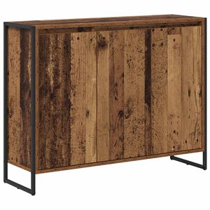 vidaXL Dulap lateral Lemn Vechi 96,5 x 30 x 75 cm Lemn compozit