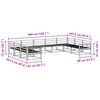 vidaXL Set de canapele de exterior 9 pcs natural Lemn Solid de Acacia