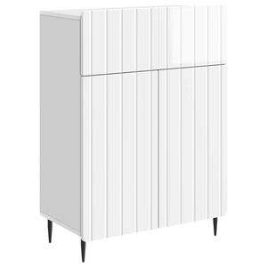 vidaXL Bufet Alb foarte lucios 66 x 34,5 x 92 cm Lemn prelucrat