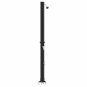vidaXL Duș Solar Extern Negru 217 cm PVC și Aluminiu