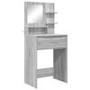 vidaXL Mese de toaletă pentru dormitor Gri Sonoma 80 x 39,6 x 135 cm