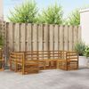 vidaXL Seturi de canapele 6 pcs natural Lemn Solid de Acacia