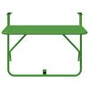 vidaXL Masă Suspendată pentru Balcon Verde 60 x 39 x 65 cm Oțel