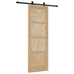 vidaXL Ușă glisantă ORKDAL natural 73,5 x 211 cm Lemn masiv de pin