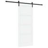 vidaXL Ușă glisantă 86 x 211 cm Lemn prelucrat Alb și negru