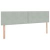 vidaXL Pat cu storage cu saltea cu headboard Gri deschis 100 x 200 cm