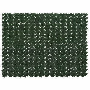 vidaXL Ecran de balcon cu frunze Verde &icirc;nchis 200 x 150 cm