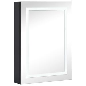 vidaXL Dulap de baie cu oglindă și LED-uri, 50x13x70 cm
