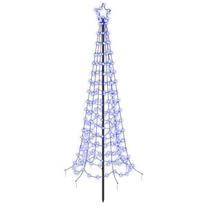 vidaXL Brad de Crăciun spiralat LED cu țăruș EKENAS 180 cm 220 LED-uri