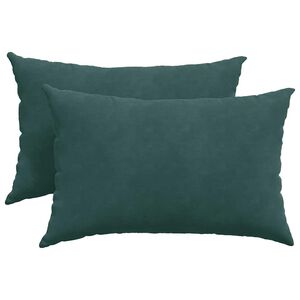 vidaXL Perne pentru canapea 2 pcs Verde &icirc;nchis 60 x 40 cm