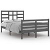 vidaXL Cadru de pat, gri, 120x200 cm, lemn masiv