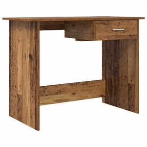 vidaXL Birou cu sertar Lemn vechi 100 x 50 x 76 cm Lemn compozit
