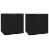 vidaXL Dulapuri TV montate pe perete, 2 buc., negru, 40x34,5x40 cm