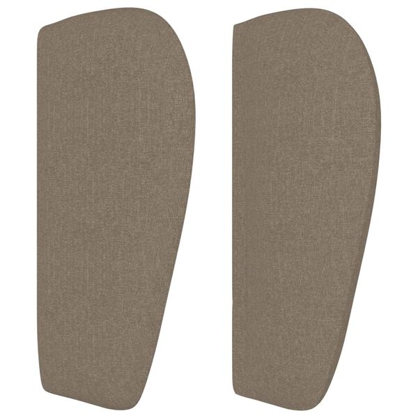 vidaXL Tăblie de pat cu aripioare gri taupe 83x23x78/88 cm textil