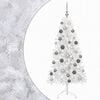 vidaXL Brad de Crăciun artificial cu glob 150 cm 150 LED-uri Alb cald