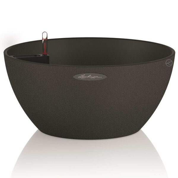 LECHUZA Jardinieră CUBETO CUBETO Color 40 ALL-IN-ONE, negru grafit