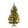 vidaXL Brad Crăciun artificial articulat cu 150 LED-uri/globuri 150 cm