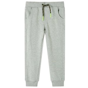 vidaXL Pantaloni de trening pentru copii, kaki deschis, 92