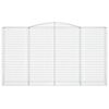 vidaXL Coșuri gabion arcuite, 10 buc 400x50x220/240cm, fier galvanizat