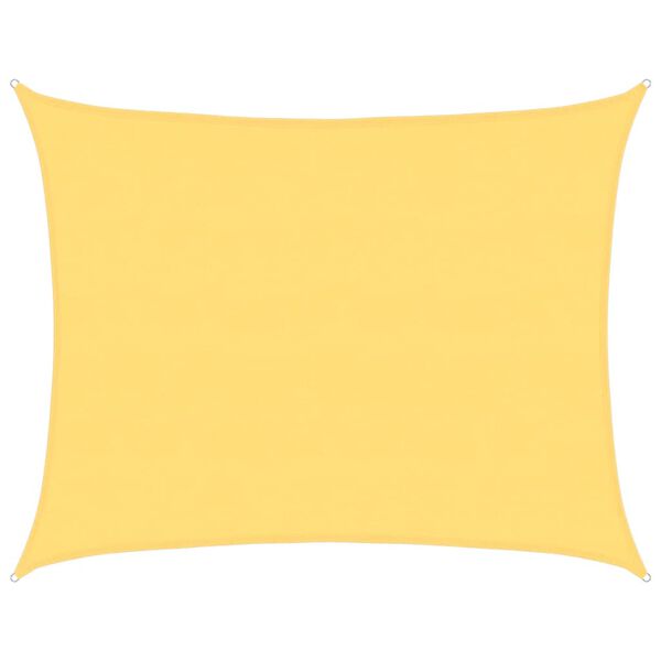 vidaXL P&acirc;nză parasolar, bej, 6 x 8 m, HDPE, 160 g/m&sup2;