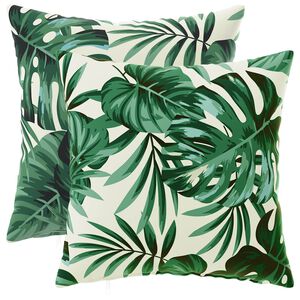 vidaXL Husă pentru pernă 2 pcs HEERLEN Model cu frunze 30 x 30 cm