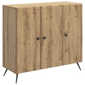 vidaXL Bufet Stejar Artizanal 89 x 34,5 x 80 cm Lemn prelucrat