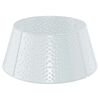 vidaXL Fustă pentru brad de Crăciun &Icirc;n formă de con Alb &Oslash; 62 x 25 cm