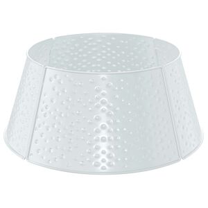 vidaXL Fustă pentru brad de Crăciun &Icirc;n formă de con Alb &Oslash; 62 x 25 cm