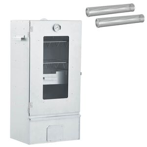 vidaXL Smoker rece cu tub de fum 44,5 x 29 x 83 cm Oțel galvanizat