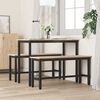 vidaXL Bănci de dining 2 pcs natural 100 x 32,5 x 49 cm
