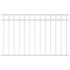 vidaXL Element de gard ASSEN 170 x 80 cm Oțel Alb