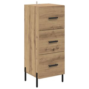 vidaXL Bufet stejar artizanal 34 x 34.5 x 90 cm Lemn prelucrat