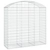 vidaXL Coș gabion arcuit, 150x50x140/160 cm, fier galvanizat