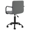 vidaXL Scaune de sufragerie pivotante, 6 buc, gri &icirc;nchis, catifea