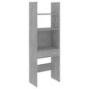 vidaXL Bibliotecă, gri beton, 60x35x180 cm, lemn prelucrat