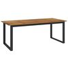 vidaXL Masă grădină picioare formă de U 200x90x75 cm lemn masiv acacia