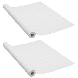 vidaXL Folii de ușă autoadezive, 2 buc., lemn alb, 210 x 90 cm, PVC